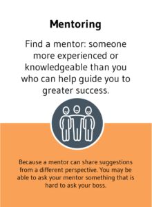 "Mentoring" solution card from Choose Happiness @ Work game